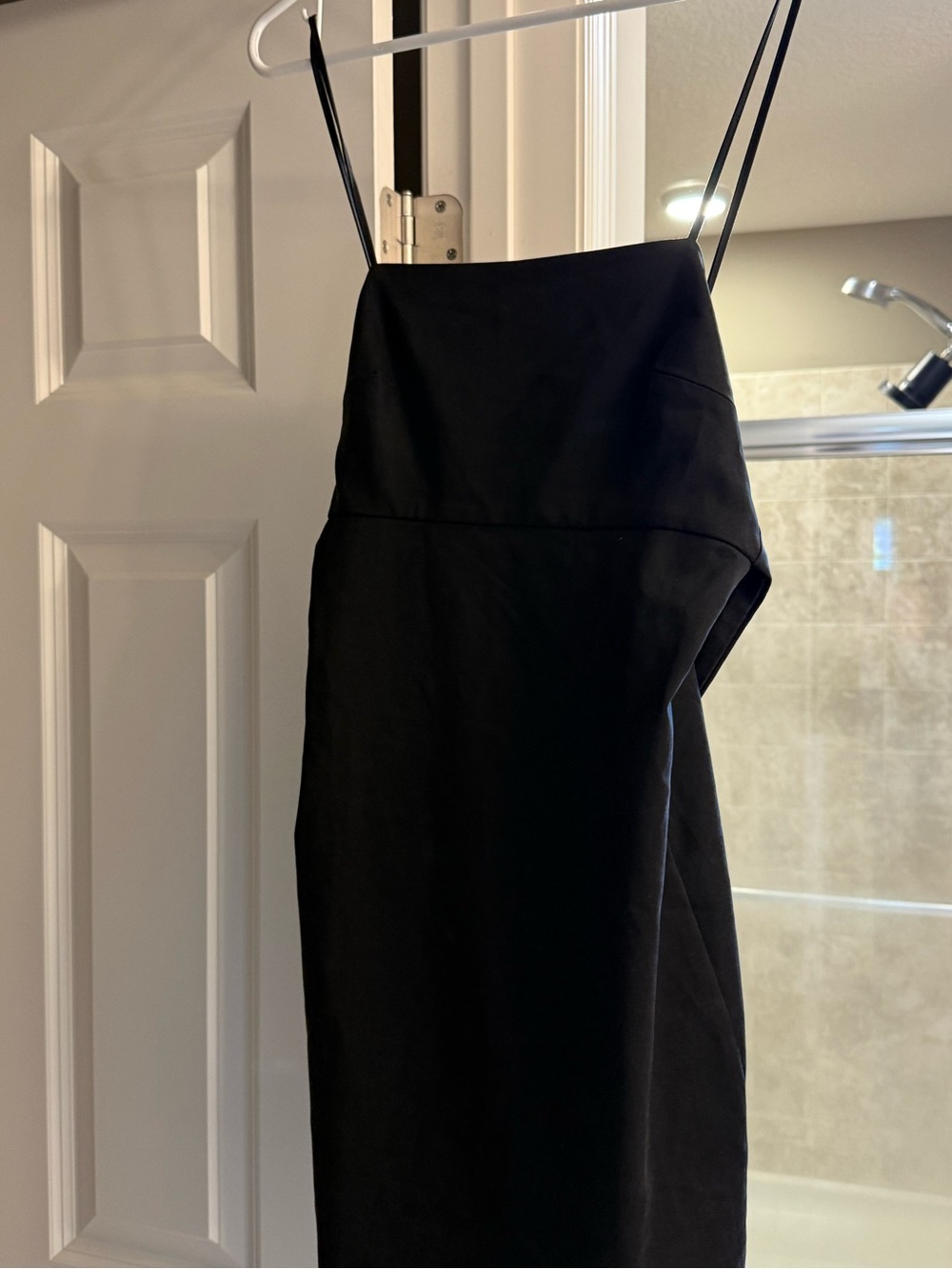 Zara Black Slip Dress with Spaghetti Straps